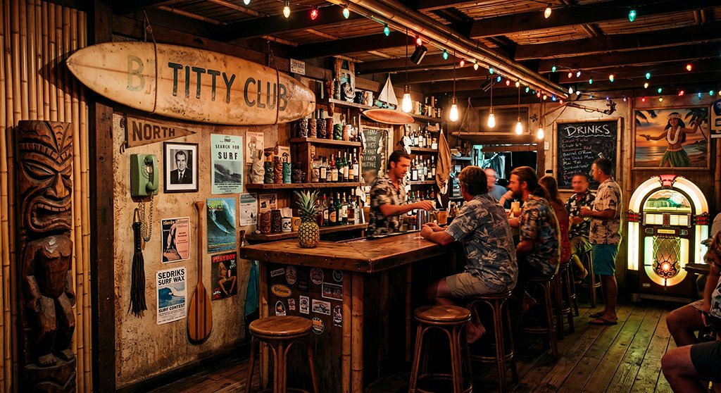 Photo of Our Bar Counter at the world famous Titty Hut